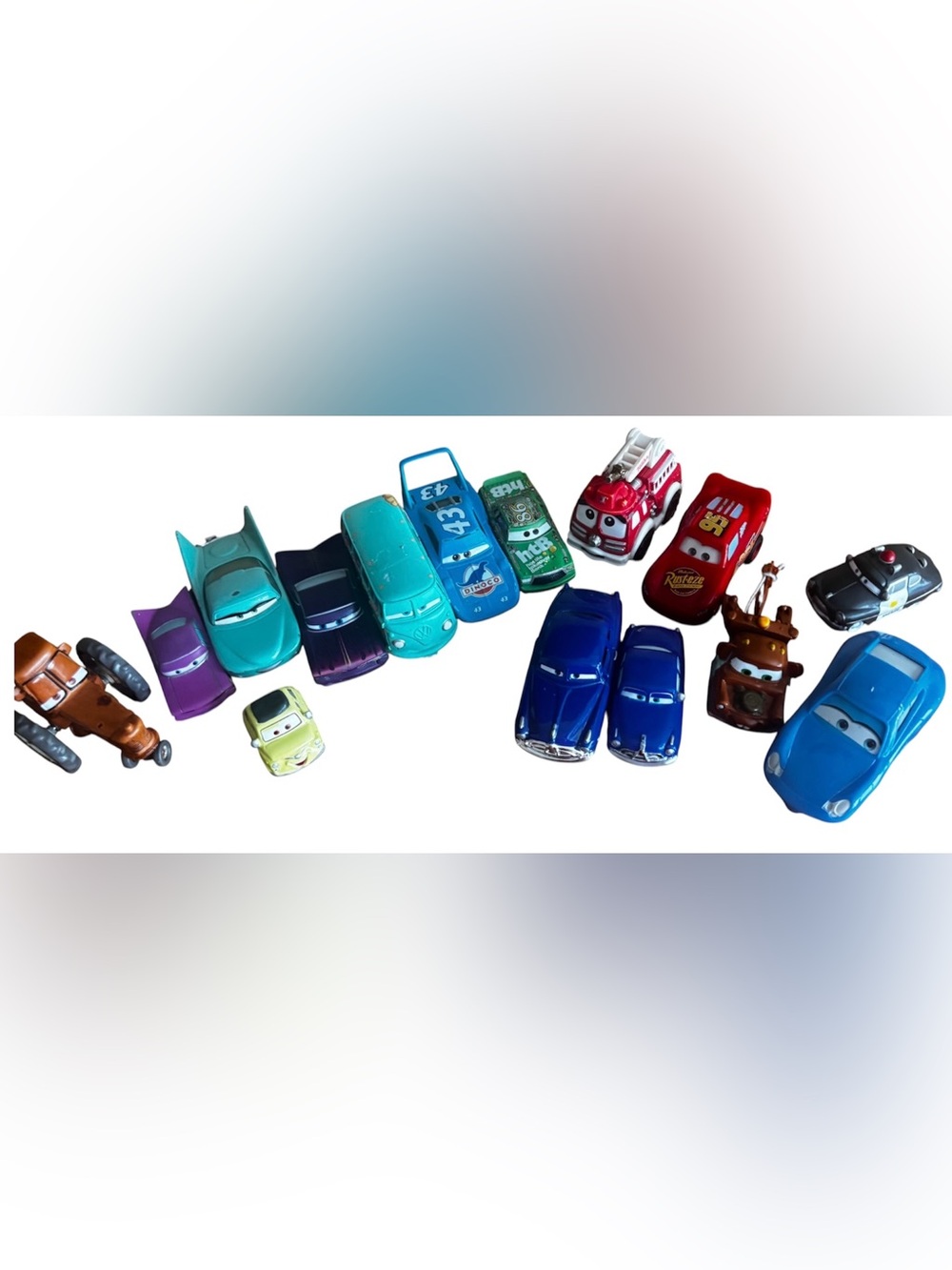 Disney Pixar Cars & Tonka Assorted Toy Vehicle Lot of 15 McQueen Mater Dinoco